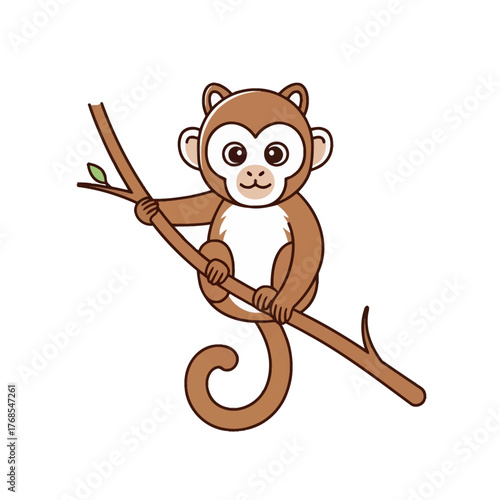 Cute yellow duckling character with a red bow tie, charming cartoon vector illustration of a happy rubber ducky isolated on white background