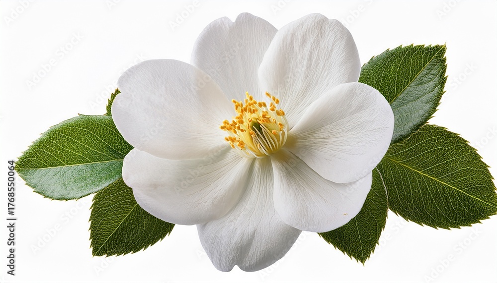 Obraz premium white flower isolated on white background cutout
