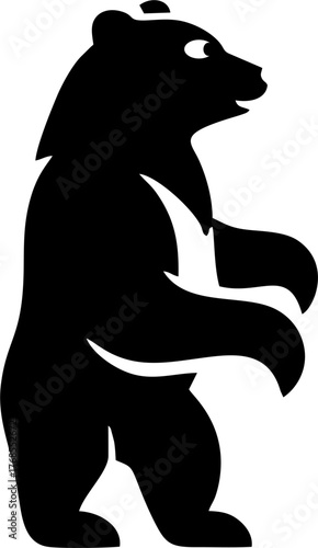 Modern professional grizzly bear logo for a sport team
Bear head outline silhouette cut out vector sticker with Simple Geometric Design of Bear Head and Bear head mascot vector for emblem design Masco