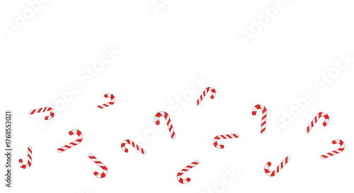 Festive Candy Cane Vector Graphics for Holiday Celebrations and Winter Decor