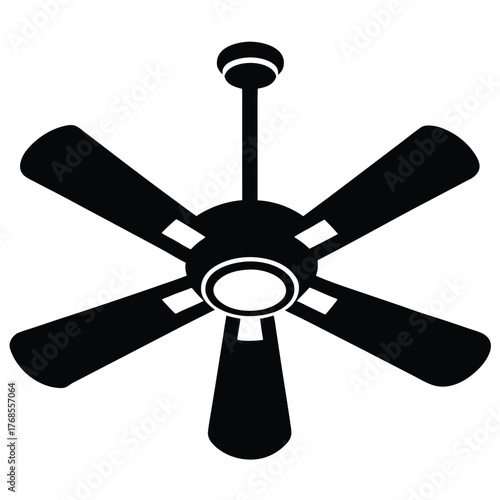 ceiling fan vector icon vector on white background