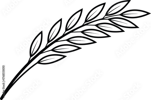 Rice Grain and Bowl Design Collection. Fresh Rice Crop and Harvest Elements. Asian Rice Food and Grain Concept. Steamed Rice and Kitchen Ingredient Art. Organic Rice Plant and Field Illustration