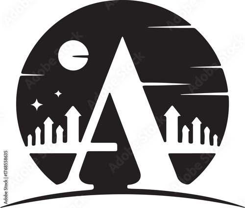 Home silhouette logo