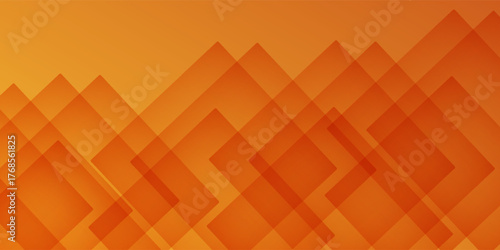 Fresh orange gradient web abstract background geometry shine and layer element vector for presentation design.