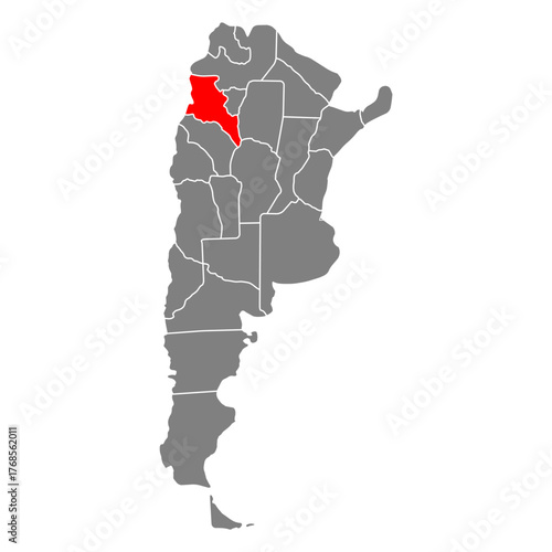 Catamarca of Argentina map symbol shape, travel web icon vector illustration .
