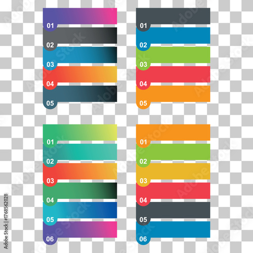 Set of infographic vertical diagram, business information design, chart vector illustration .