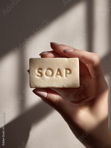 Discovering handmade soap in a calming, natural setting for personal care and wellness