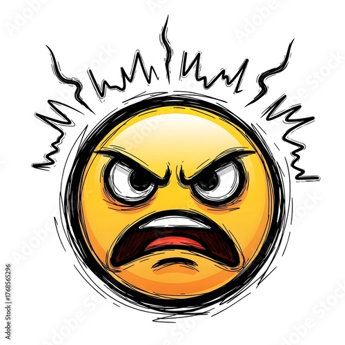 Emoji 3D In Angry Emotion