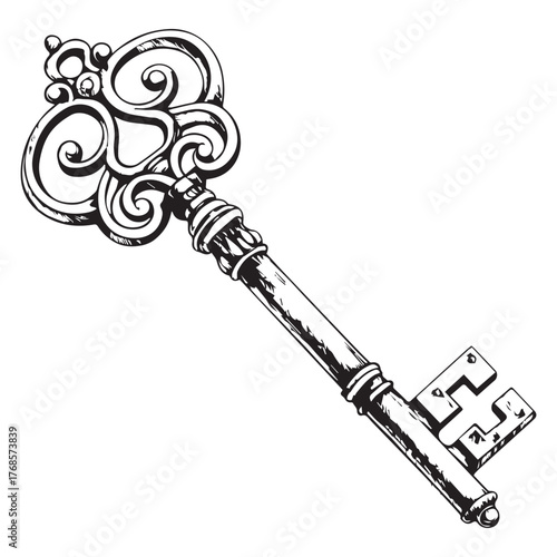 Three ornate golden bells are arranged horizontally against a transparent, checkered background. Each bell is suspended by a chain, appearing as though they are meant to be ornaments. The bells themse