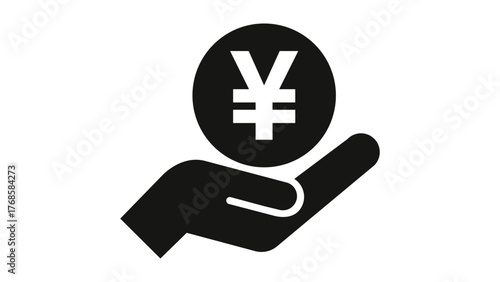Vektor - Hand mit Yuan / Vector - hand with yuan