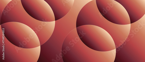 An abstract fractal background vector illustration features a bright, glossy orange sphere with a blue reflection