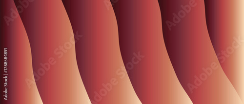 Abstract red background with lines and a black silhouette of a woman in a fashion bikini vector illustration design