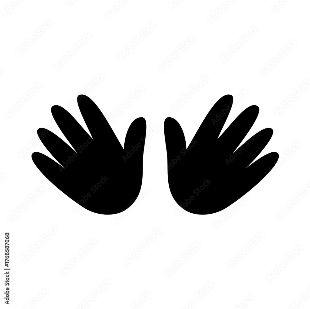 Obraz premium Hug hand emoji. Vector image