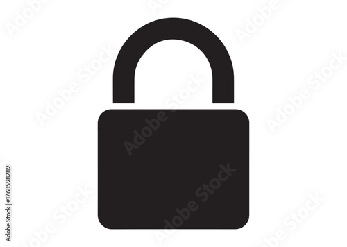 Lock icon, Lock Black vector