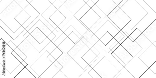 Abstract background with stripes in card template in this design.Overlapping geometric shapes illustration featuring intertwined squares forming a unique modern design.