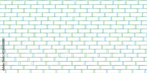 White brick wall background pattern . building architecture brick wall concrete. seamless brick wall. Subway tile background. Black and white brick wall pattern for kitchen and bathroom.