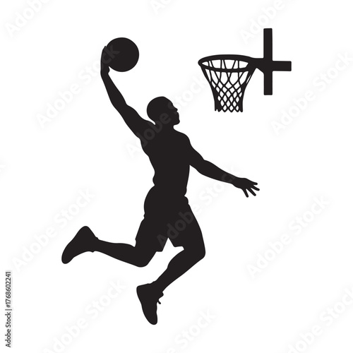 basketball player with ball