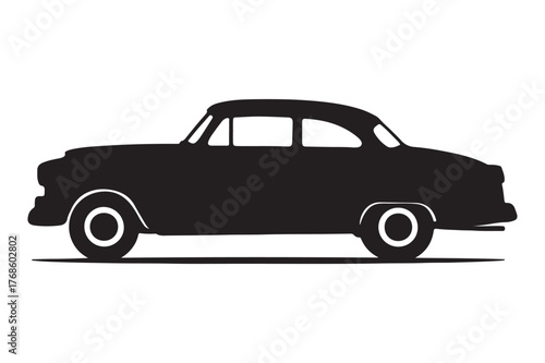 retro car vector illustration