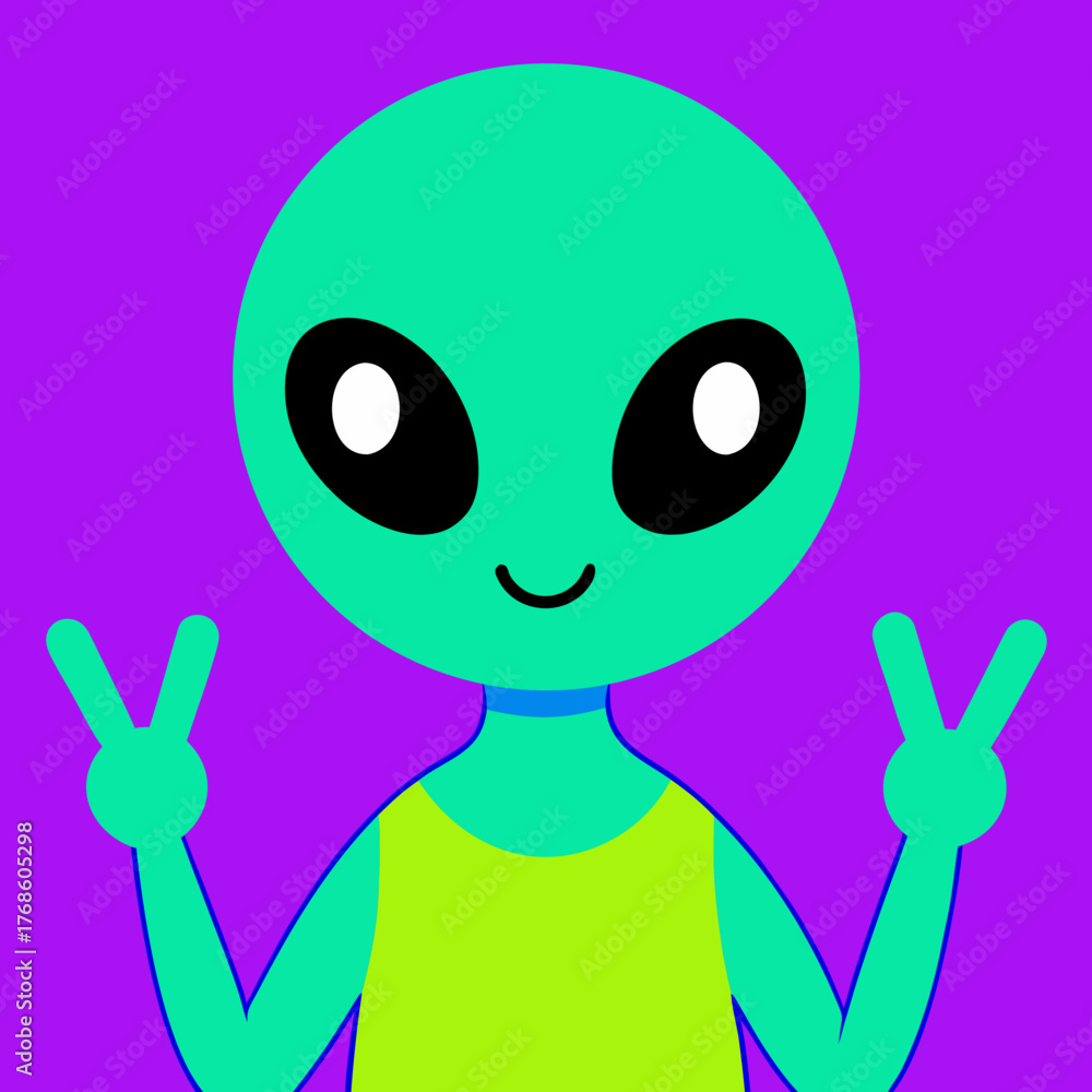 Obraz premium funny cartoon monster