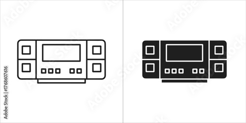 Two routers, one black and one white