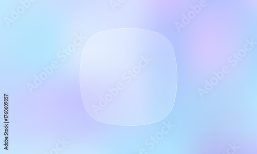 Soft and  gradient background with a transparent glass circle. Minimal abstract design in blue, purple, and pink hues perfect for modern UI, website banners, or futuristic presentation templates.