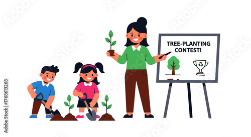 Community Driven Tree Planting Contest: A Collective Effort for Environmental Conservation