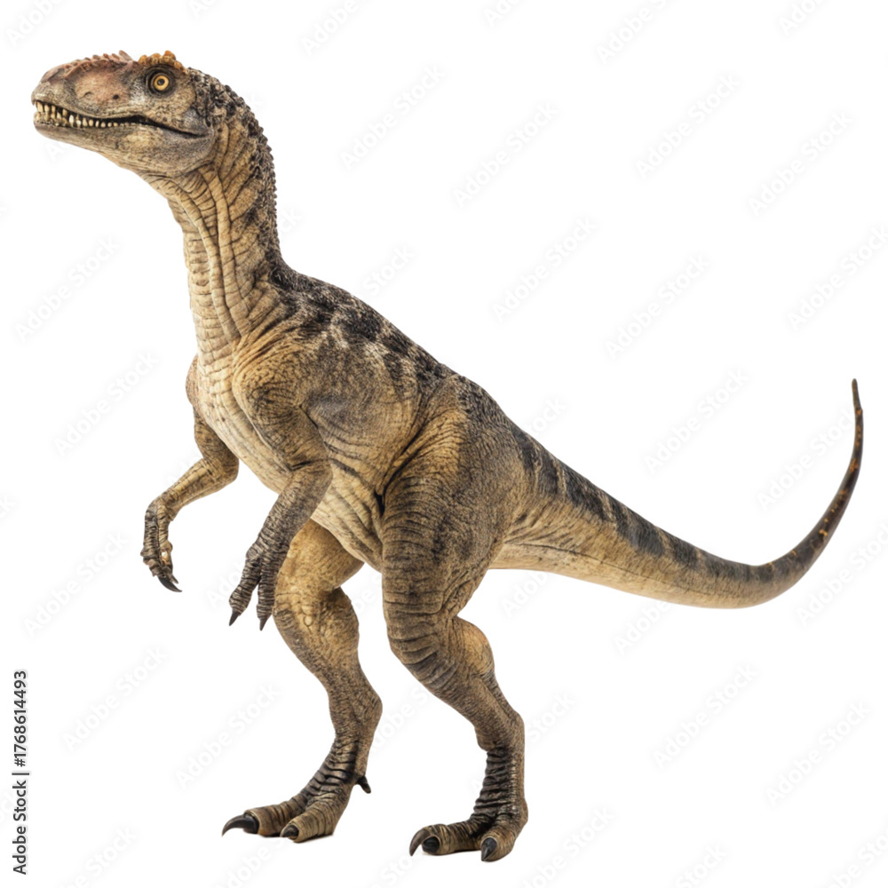 Fototapeta premium Detailed Dinosaur Graphic for Educational Use