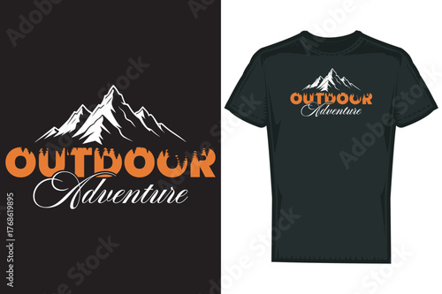 Mountain Adventure T shirt Design