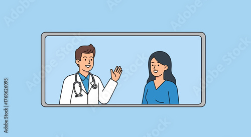 Caring doctor offering virtual consult to patient on screen, telemedicine making healthcare accessible and convenient, modern healthcare solutions