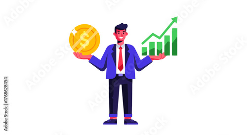 Financial Success Achieved: Investment Growth And Profitability Illustrated In Business