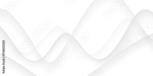 Abstract grey wavy lines Digital frequency track equalizer background. Curved wave smooth stripe seamless pattern. Wave lines created using blend tool. graphic design template banner business wave.