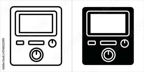 Audio jack icon in vector style illustration