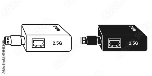 Simple black outline plus sign icon with small plus symbol isolated on