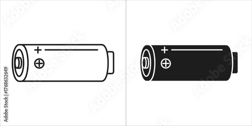Wireless router icon, outline and filled version