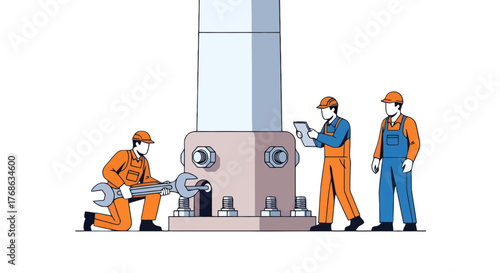 Industrial Precision: A Collaborative Team Focused On Manufacturing And Maintenance