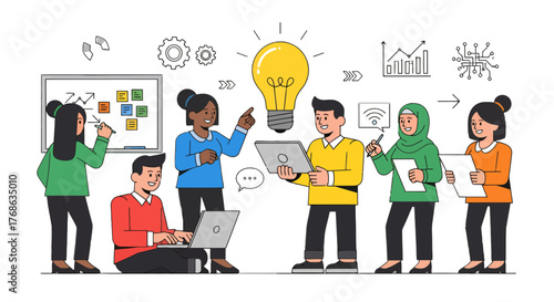 Innovative Teamwork: Collaborative Idea Generation and Strategic Planning