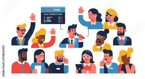 Interactive Quiz Competition With Diverse Panel: Fun, Engagement, and Team Spirit