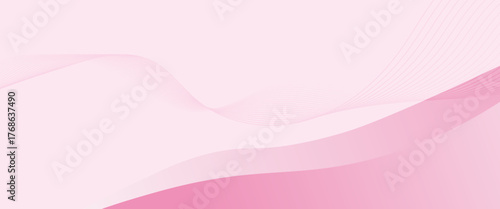 Abstract Smooth Pink Wave Mesh Gradient Background Design, Soft Pink Pastel Background. modern, vector, illustration, eps10