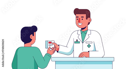 Medical Consultation Concept Depicting Patient Interaction And Health Assistance  Practice