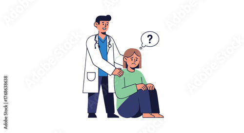 Medical Professional Offers Support To A Patient Dealing With Mental Health Concerns