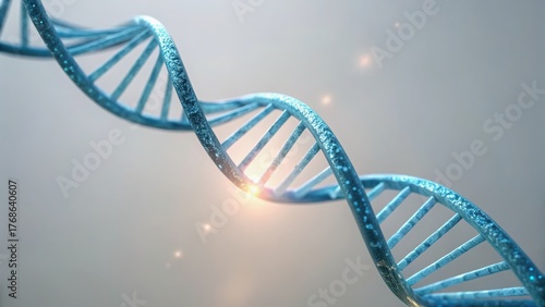 Wallpaper Mural Medical Mystery DNA double helix with sparkling elements against a soft background. Torontodigital.ca