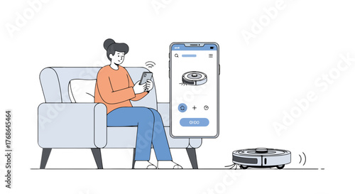 Smart Home Automation: Utilizing a Mobile Application to Control a Robotic Vacuum Cleaner
