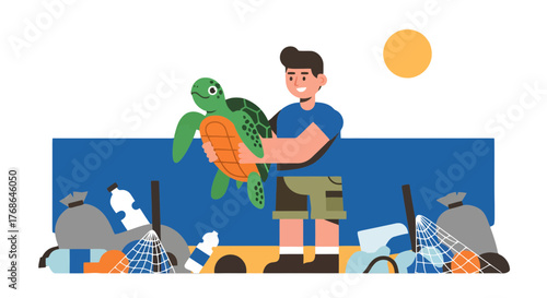 Saving The Ocean By Protecting Wildlife and Removing Plastic Contamination From The Sea