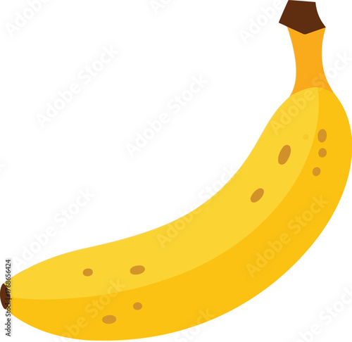 Ripe banana fruit fresh yellow healthy food isolated vector