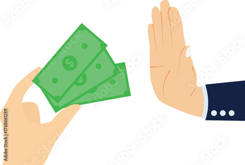Refusing temptation and bribery

