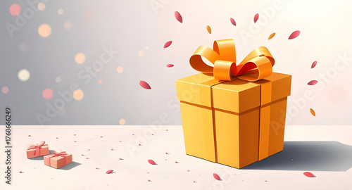 christmas, gift, boxes, background, vector, illustration, holiday, festive, decoration, present, celebration, winter, new year, xmas, joy, colorful, design, snow, merry christmas, ribbon, wrapping, pa