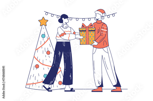 Each illustration is outlined with clean lines and includes subtle decorative elements like plants or icons (e.g., money, books, or hearts). The image is ideal for use in Adobe Stock as a versatile se