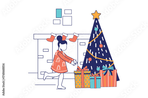 Each illustration is outlined with clean lines and includes subtle decorative elements like plants or icons (e.g., money, books, or hearts). The image is ideal for use in Adobe Stock as a versatile se