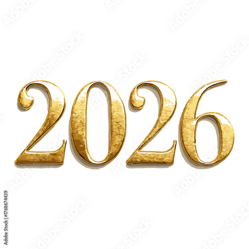 2026 Embossed Gold Radiance color vector