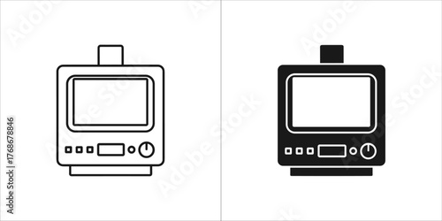 Black and white illustration of a medical device for medical use